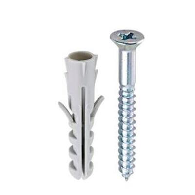 Bucha S10 com Parafuso Cabeça Chata - 6,1x65mm - 10 unidades