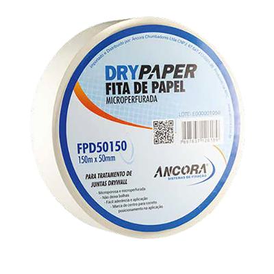 Fita de Papel para Drywall - 50mm x 150m - Âncora