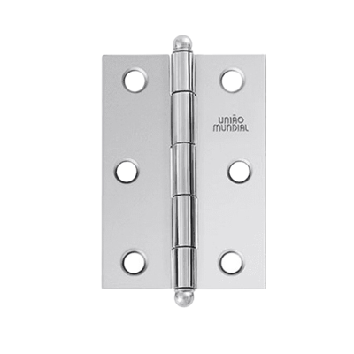 Dobradiça - 3x2.1/2" - Reforçada sem Anel Natural - Mundial
