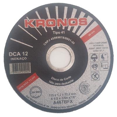 Disco de Corte 4.1/2" - 115x1,2x22,2mm - Kronos Speed Coot