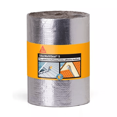 Manta Fita Impermeável Autoadesiva Asfáltica MultiSeal S - Sika - Rolo 20cm x 10m