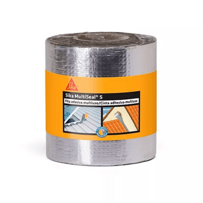 Manta Fita Impermeável Autoadesiva Asfáltica MultiSeal S - Sika - Rolo 15cm x 10m