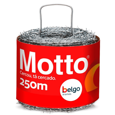 Arame Farpado Motto - Fio 1,6mm - 250m