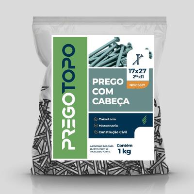 Prego 17x27 - 1kg - TOPO