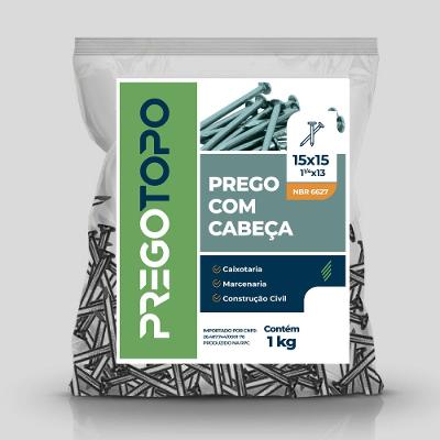 Prego 15x15 - 1kg - TOPO