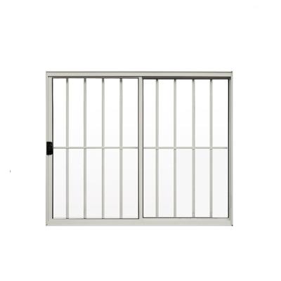 Janela 2 Folhas de Correr C/ Grade 1.00 X 1.00 Alumínio Branco Linha Modular - Hale