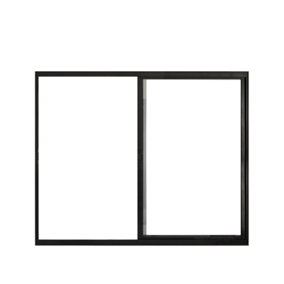 Janela 2 Folhas de Correr S/ Grade 1.00 X 1.50 Alumínio Brilhante Linha Modular - Hale