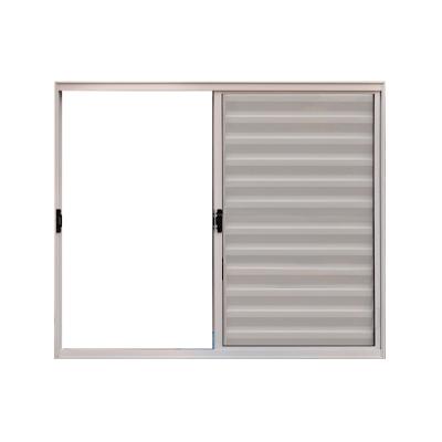 Veneziana 3 Folhas de Correr S/Grade 1.00 X 1.00 Alumínio Branco Linha Modular - Hale