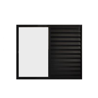 Veneziana 3 Folhas de Correr S/Grade 1.00 X 1.50 Alumínio Preto Linha Modular - Hale