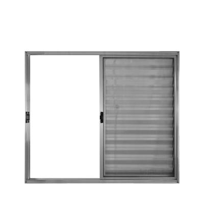 Veneziana 3 Folhas de Correr S/Grade 1.00 X 1.20 Alumínio Brilhante Linha Modular - Hale