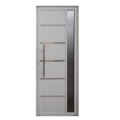 Porta Lambril Solara com Visor e Puxador 90 x 2.10 Branca Lado  Direito – Hale