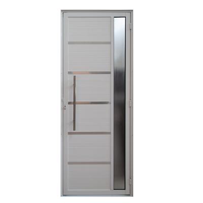 Porta Lambril Solara com Visor e Puxador 1.00 x 2.10 Branca Lado  Direito – Hale