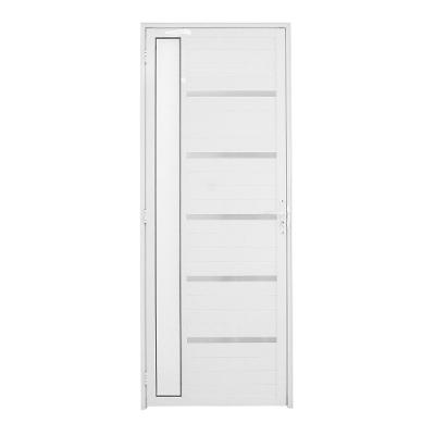 Porta Lambril Solara com Visor 1.00 x 2.10 Branca Lado Direito - Hale