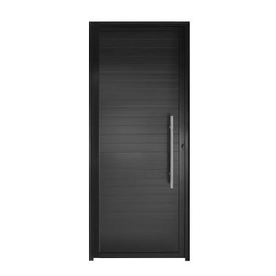 Porta Lambril C/Puxador Aluminio Preto 2.10 x 0.90 - Hale