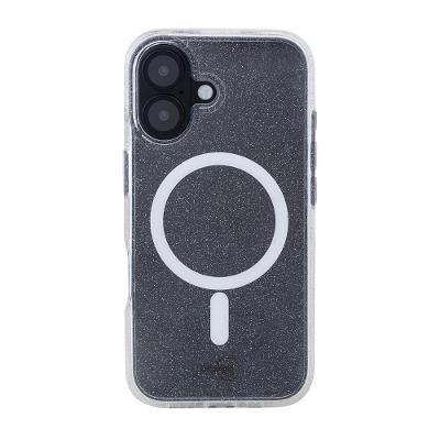 Capa iPhone 16 com Indução, Shine Originais iPlace - Transparente com Brilho