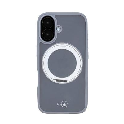 Capa iPhone 16 Originais iPlace, Stand Cinza