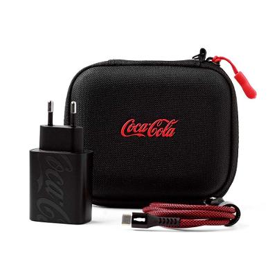 Kit de carregamento Coca-Cola 30W Preto - iWill