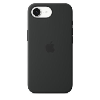 Capa de silicone para iPhone 16e – Preto
