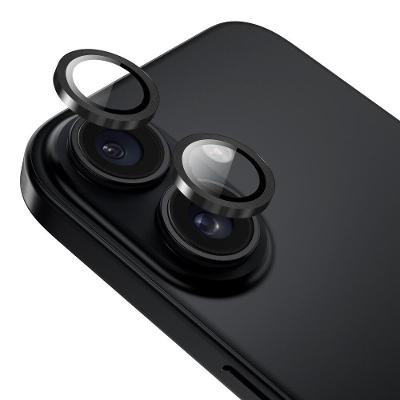Película para câmera iPhone 16 / 16 Plus, Originais iPlace, Aro Preto 