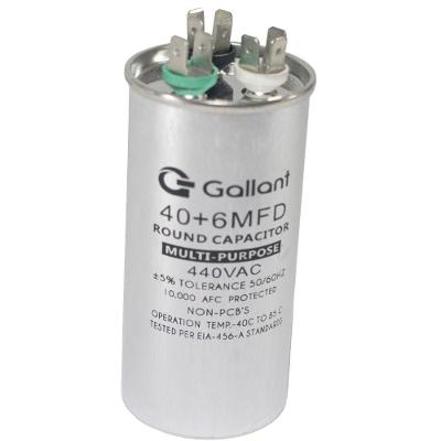Capacitor CBB65 Gallant 40+6MF +-5% 440 VAC - (GCP40D06A-IX440)