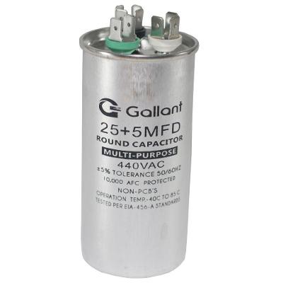 Capacitor CBB65 Gallant 25+5MF  +-5% 440 VAC - (GCP25D05A-IX440)