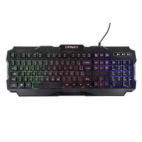 Teclado Gamer Sate AK-837 RGB USB - COM LUZ - PRETO