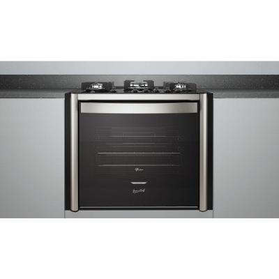 Fogão Fischer Gran Cheff de Embutir 5 Bocas Mesa de Vidro Com Dourador 110L Silver 28550-6554