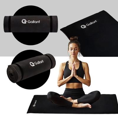 Tapete de Yoga e Pilates Gallant EVA 10mm Antiderrapante 180x50cm Preto (GTY10EV01A-PT)