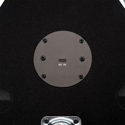 Mesa Speaker e Carregador Sem Fio Cinza