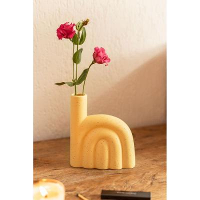 Vaso arcos amarelo