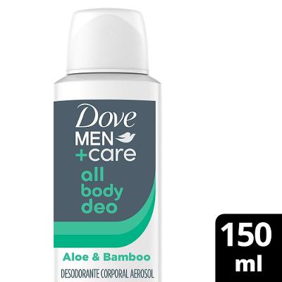 Desodorante Corporal Dove Men Aerosol Aloe e Bamboo 150ml