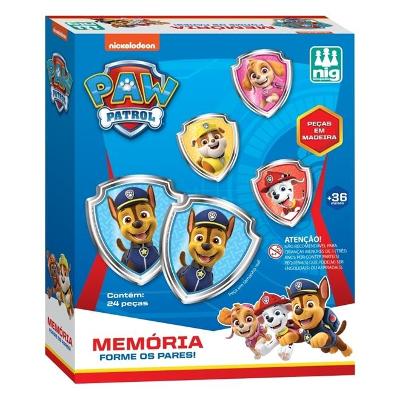 Jogo da Memória Madeira Patrulha Canina - NIG