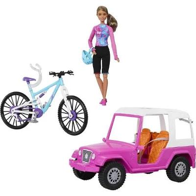 Barbie Acampamento Jipe Off Road e Bicicleta HKB06 - Mattel