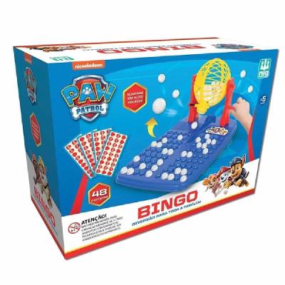 Jogo de Bingo Infantil Patrulha Canina - Nig Brinquedos