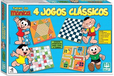 4 Jogos Clássicos - Turma da Mônica - Nig Brinquedos