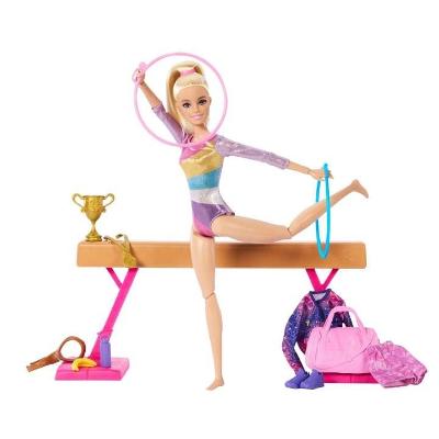 Barbie Profissões Conjunto Ginasta Loira HRG52 - Mattel
