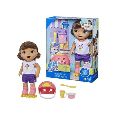 Boneca Baby Alive - Roller Skate F5354 - Morena - Hasbro
