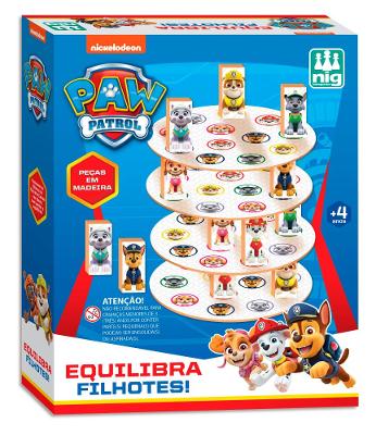 Brinquedo Educativo Equilibra Filhotes Patrulha Canina - Nig