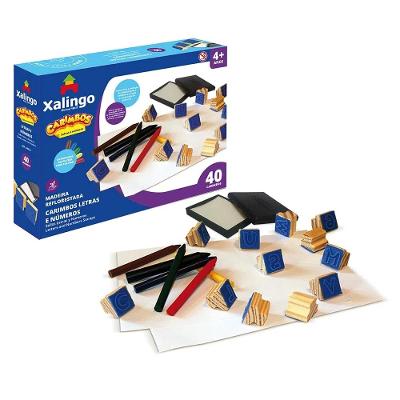 Carimbos Educativos Letras e Números - Xalingo