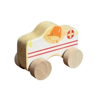 Carrinho Ambulância - de Madeira - Fábrika dos Sonhos