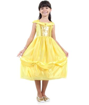 Fantasia Infantil G - Princesa Dourado Standard - Sulamericana