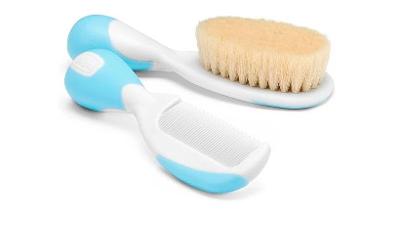 Escova e Pente de Cerdas Naturais Azul - Chicco