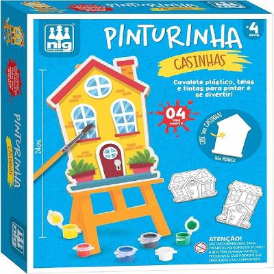Kit de Pintura Infantil Pinturinha Casinhas - Nig Brinquedos