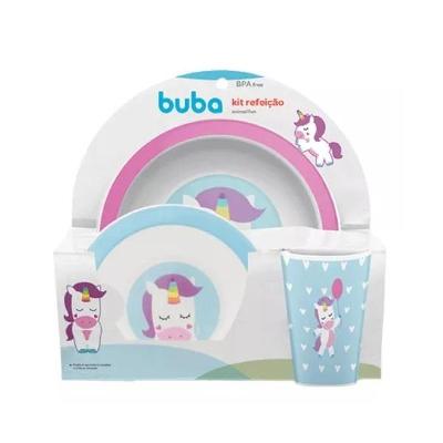 Kit Refeição - Animal Unicórnio - Buba 