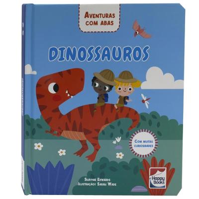 Livro Aventuras com Abas Dinossauros - Happy Books  