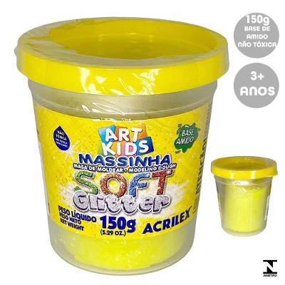Massinha De Modelar Soft Glitter - Acrilex