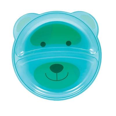 Prato Ursinho com Divisória Azul - Buba