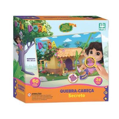 Quebra-Cabeça Secreto Dora Aventureira - Nig Brinquedos