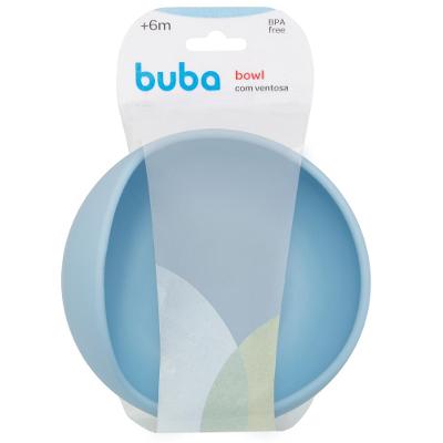 Tigela em Silicone com Ventosa - Azul - Buba