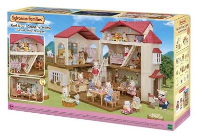 Sylvanian Casa Telhado Vermelho Sótão Secreto - Epoch Magia